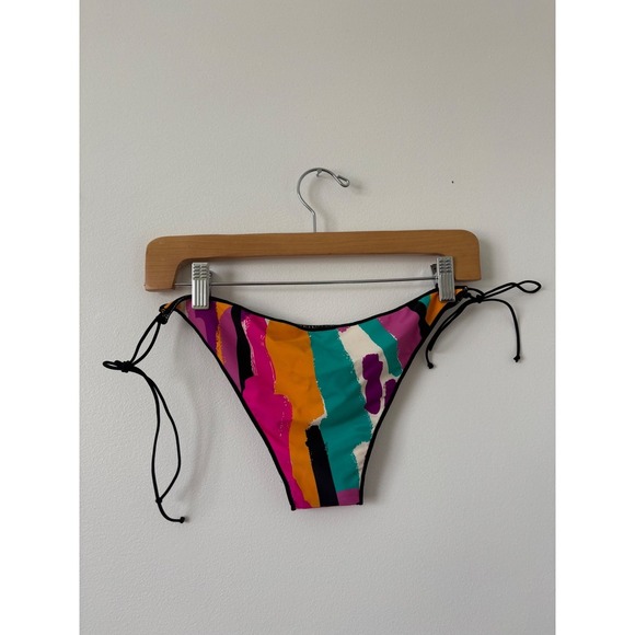 NWT - Vanessa Mooney The Aubrey Bikini Bottom – Multi – Size Large - Picture 2 of 4
